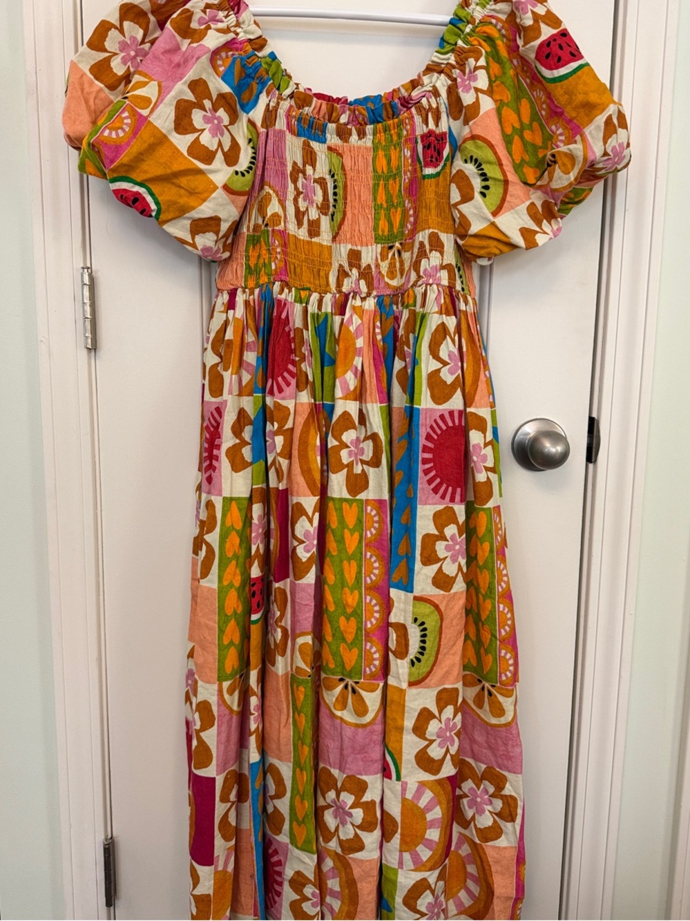Proud Poppy Multi Color Fruit and Floral Themed Dress